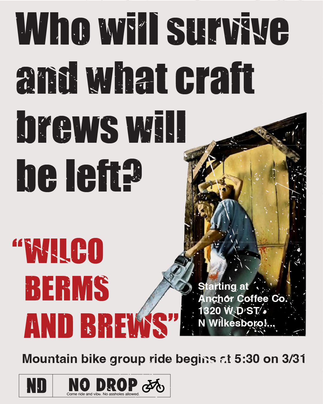 3/31 Wilco Berms and Brews Kickoff